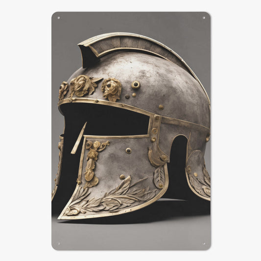 Metal Artwork of Roman Legionnaire Helmet #2