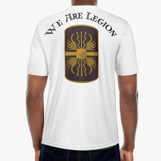 We Are Legion, The Imperial Armories Dry Fit Workout Shirt, White