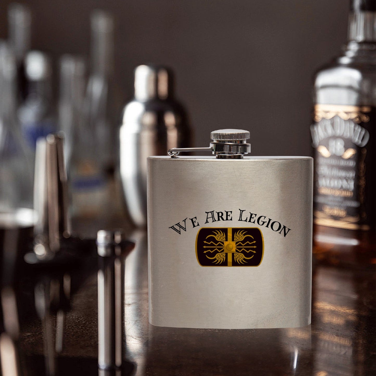 We Are Legion, 6oz Stainless Steel Hip Flask