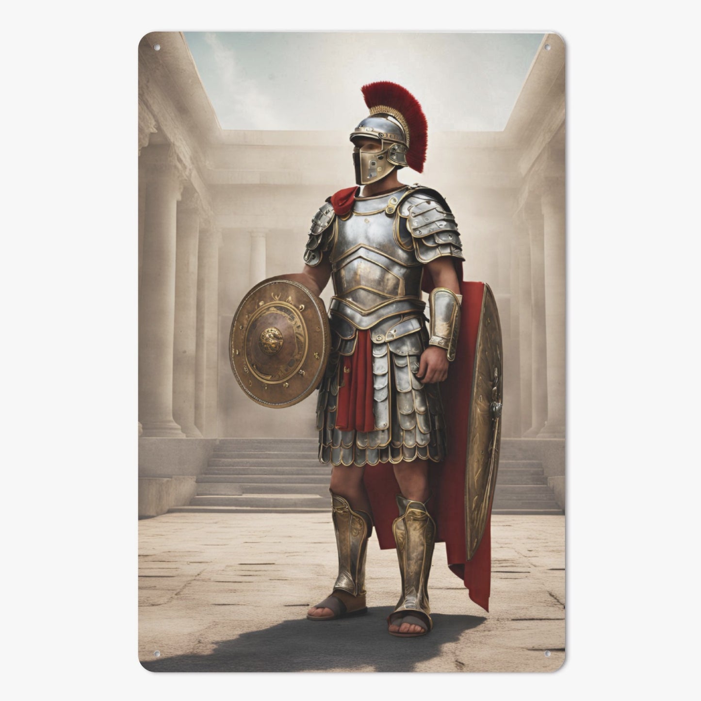 Metal Artwork of Imperial Roman Legionnaire #1