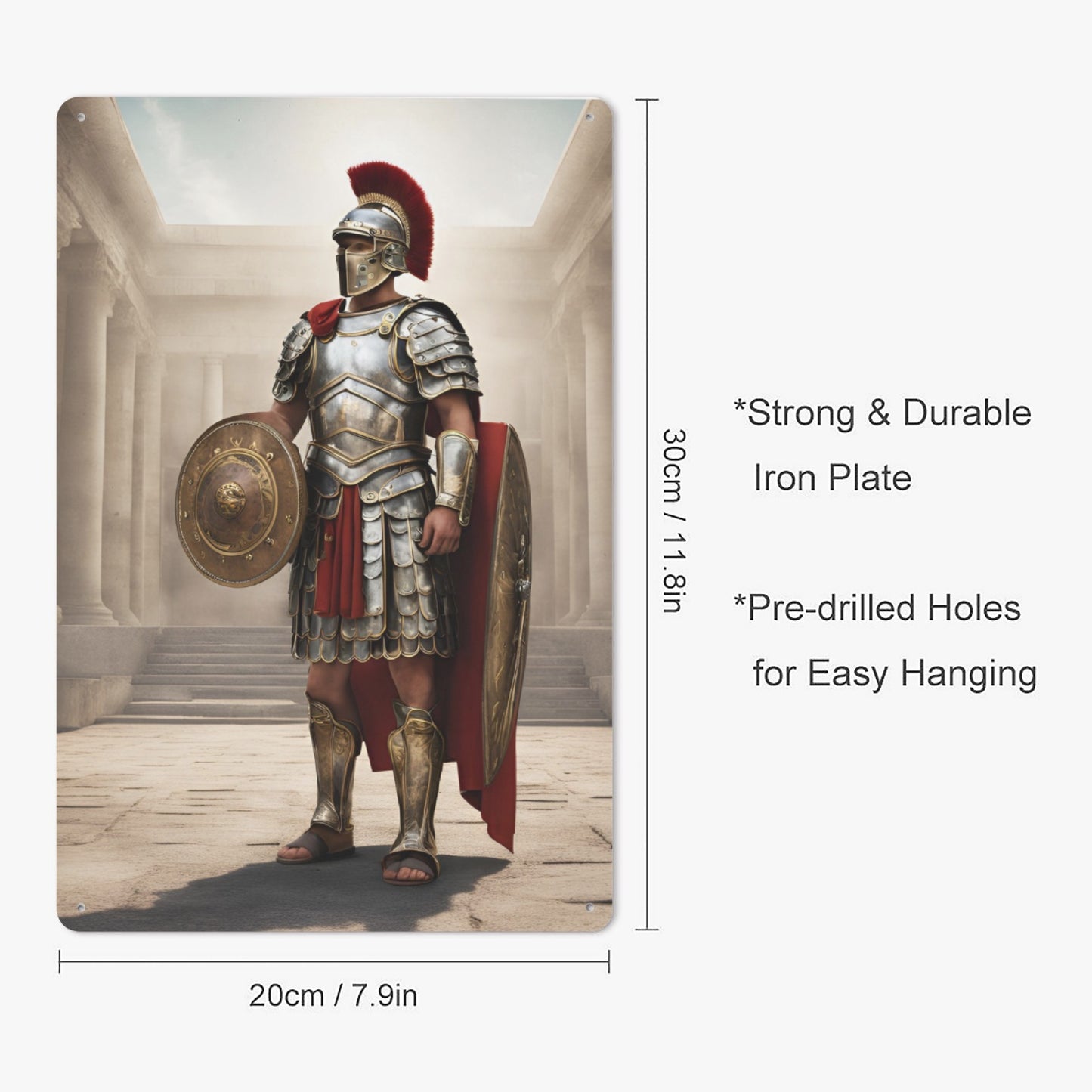 Metal Artwork of Imperial Roman Legionnaire #1