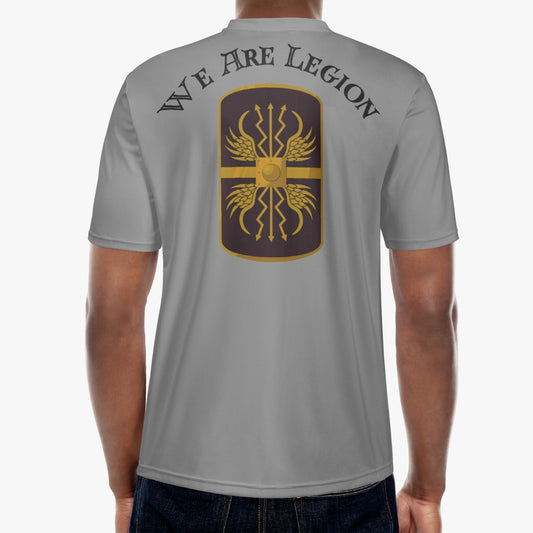 We Are Legion, Imperial Armories Dry Fit Workout Shirt, Grey