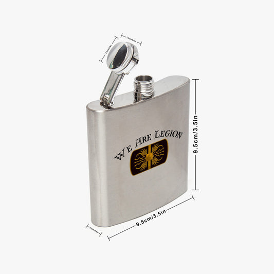 We Are Legion, 6oz Stainless Steel Hip Flask