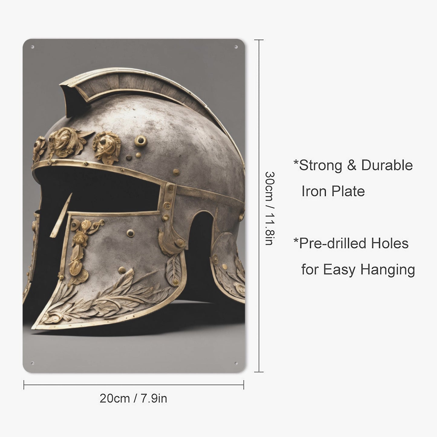 Metal Artwork of Roman Legionnaire Helmet #2