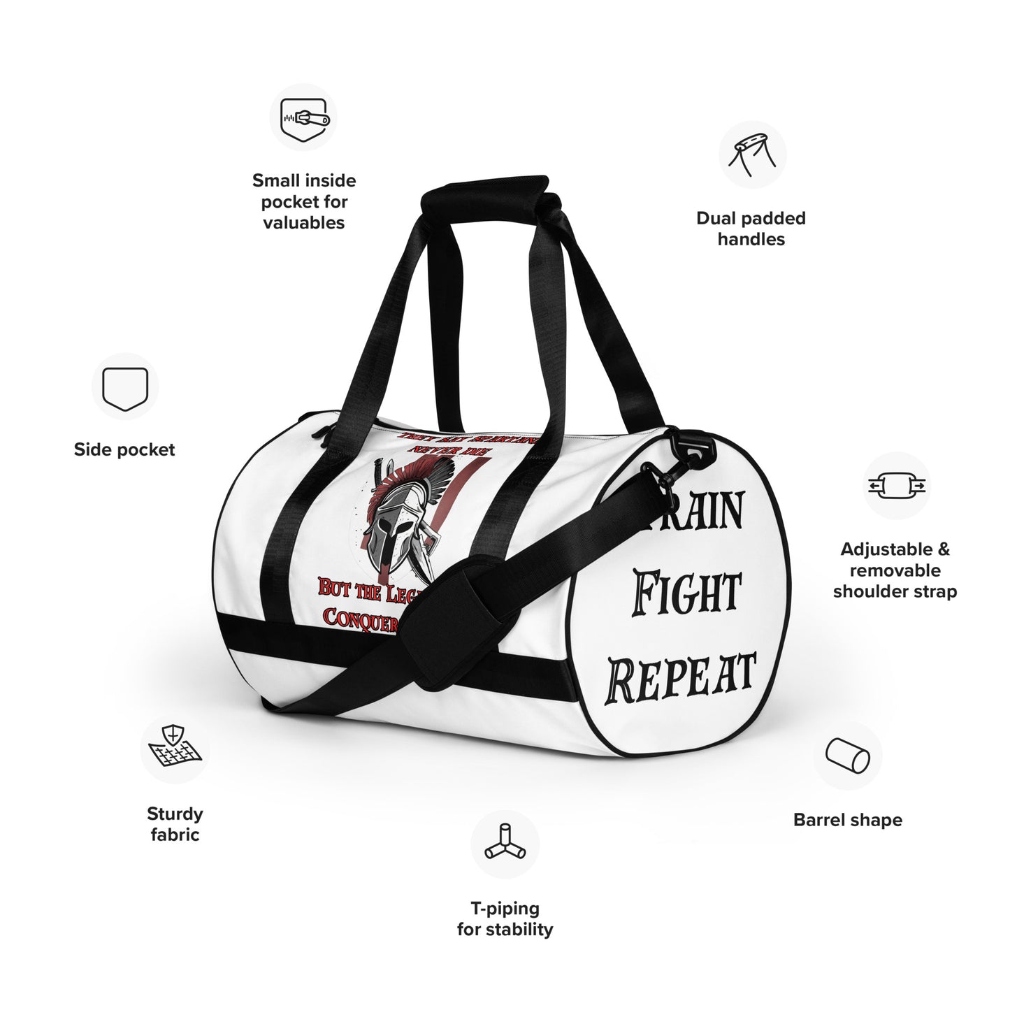 The Imperial Armories, Gym Bag, White