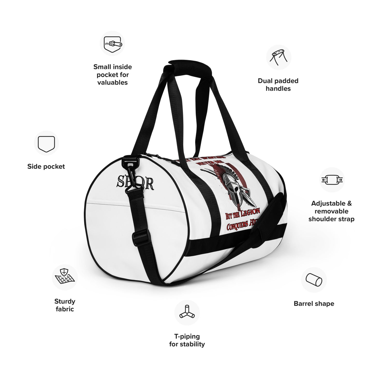 The Imperial Armories, Gym Bag, White