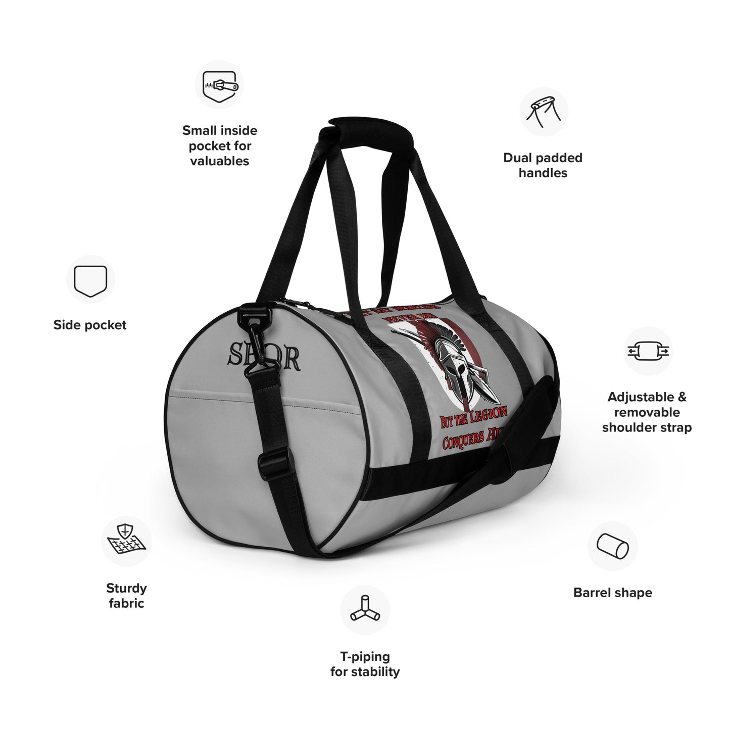 The Imperial Armories, Gym Bag, Grey