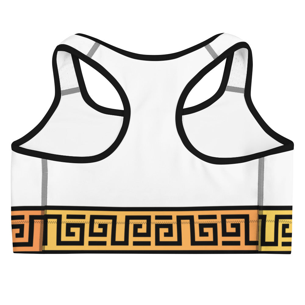 The Imperial Armories, Roman Toga Sports Bra, in White