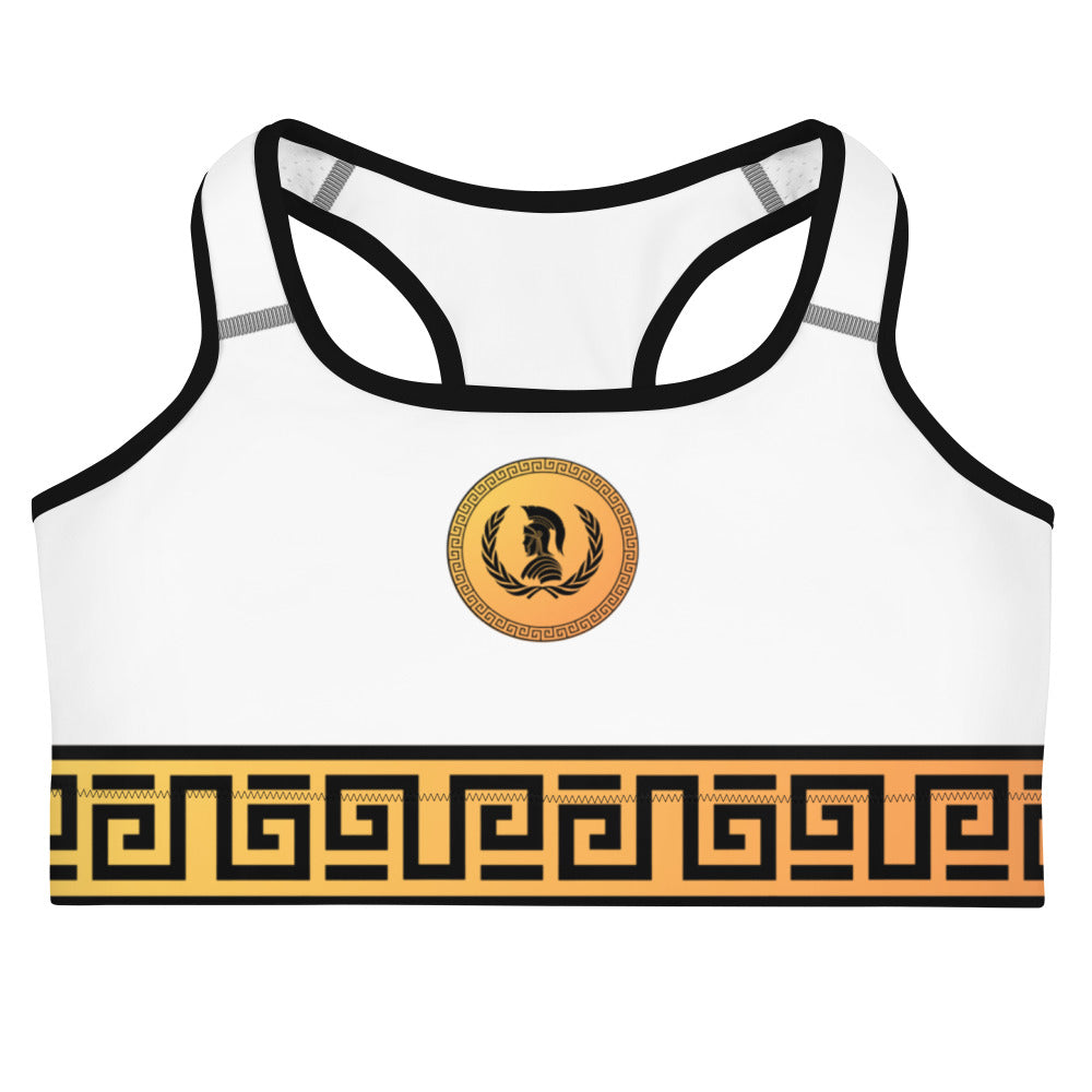 The Imperial Armories, Roman Toga Sports Bra, in White