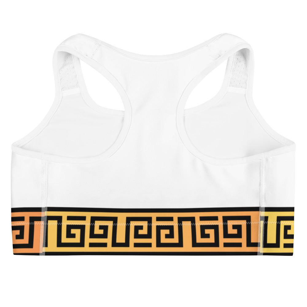 The Imperial Armories, Roman Toga Sports Bra, in White