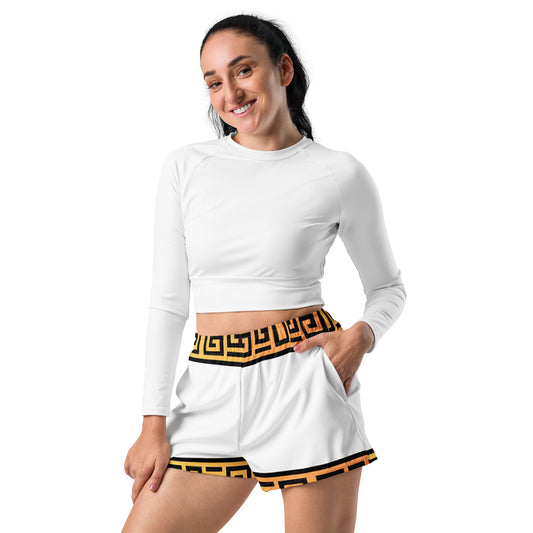 The Imperial Armories, Roman Toga Workout Shorts, in White