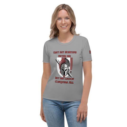 The Legion Conquers All, The Imperial Armories, Women's T-shirt in Grey