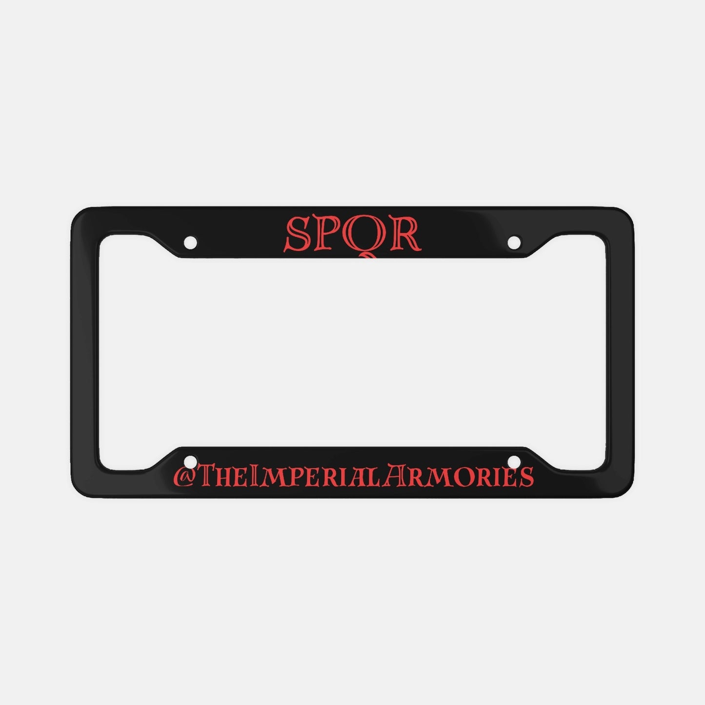 SPQR, Imperial Armories License Plate Frame in Black