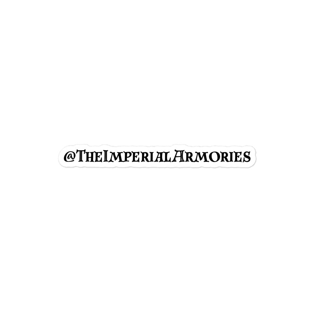 The Imperial Armories, Sticker , Black