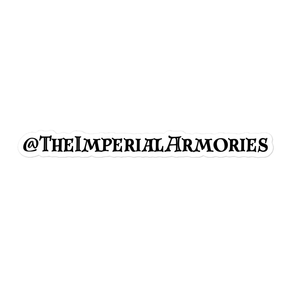 The Imperial Armories, Sticker , Black