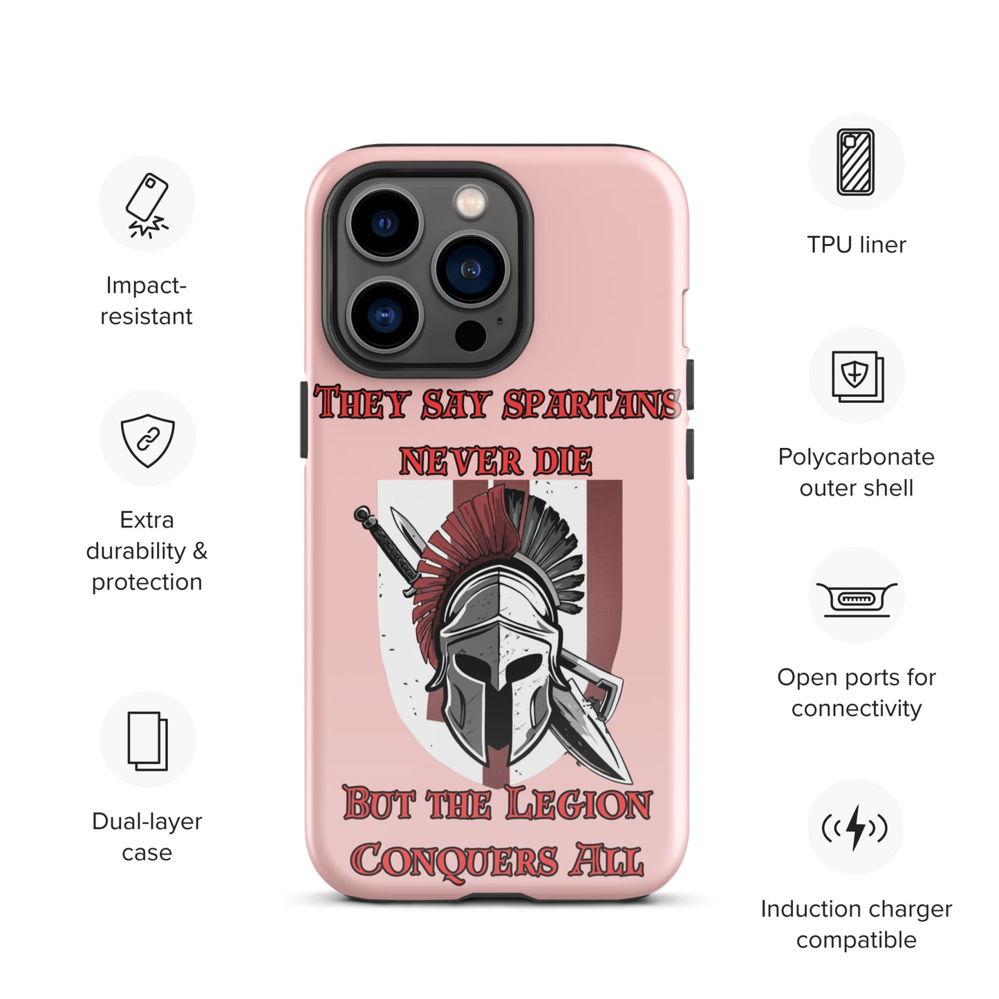 The Legion Conquers All, The Imperial Armories, Tough Case for iPhone® in Pink