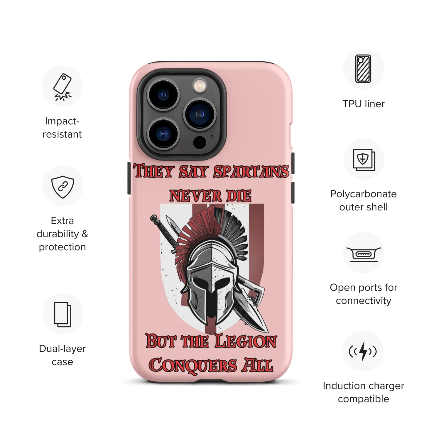 The Legion Conquers All, The Imperial Armories, Tough Case for iPhone® in Pink