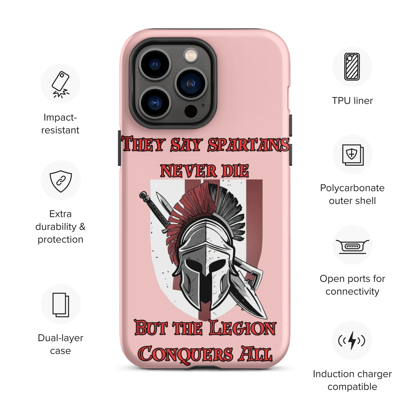 The Legion Conquers All, The Imperial Armories, Tough Case for iPhone® in Pink