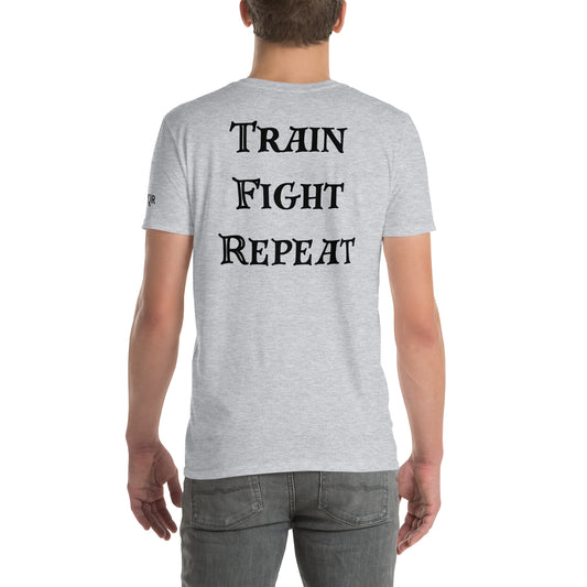 Train Fight Repeat, Imperial Armories Shirt in Grey and White