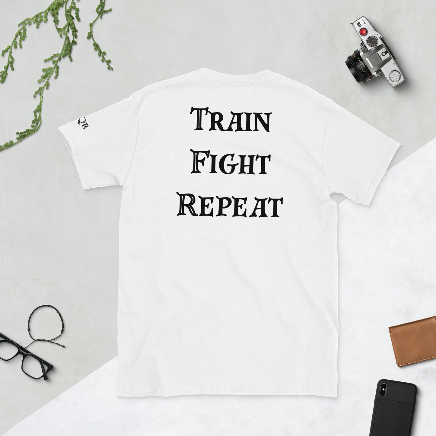 Train Fight Repeat, Imperial Armories Shirt in Grey and White