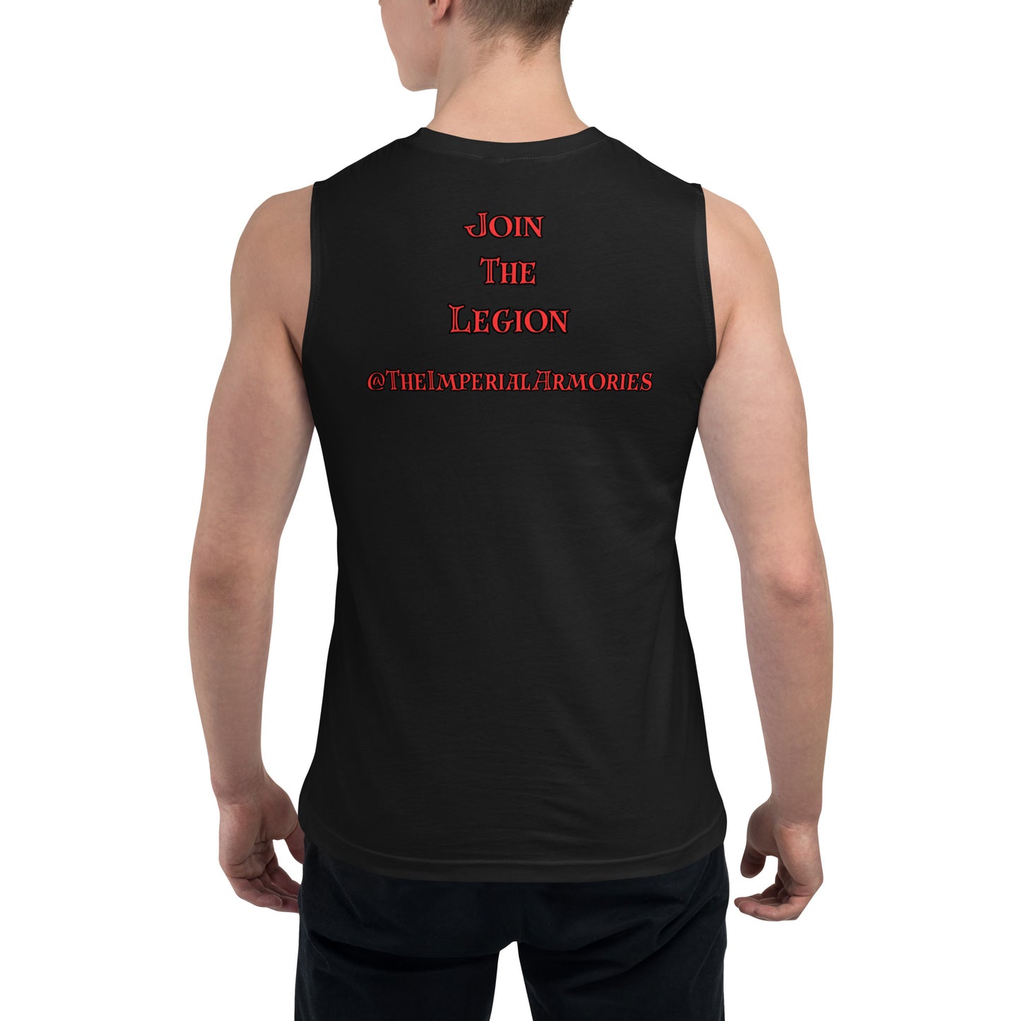 The Legion Conquers All, Imperial Armories Tank Top, Black and White